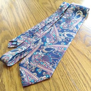 Christian Dior Monsieur Silk Blue Paisley Tie